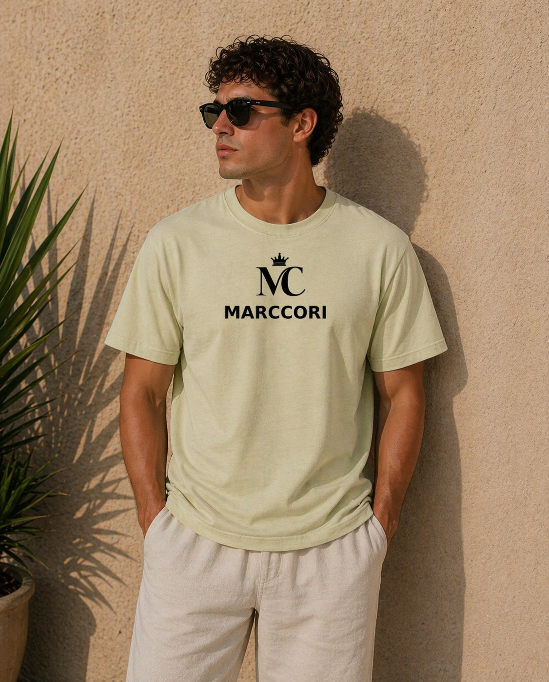 Camiseta de algodón para hombres - Vintage Wash Cotton T-Shirt