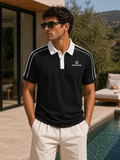 Polo para hombres - Contrast Collar Short-Sleeve Polo Shirt