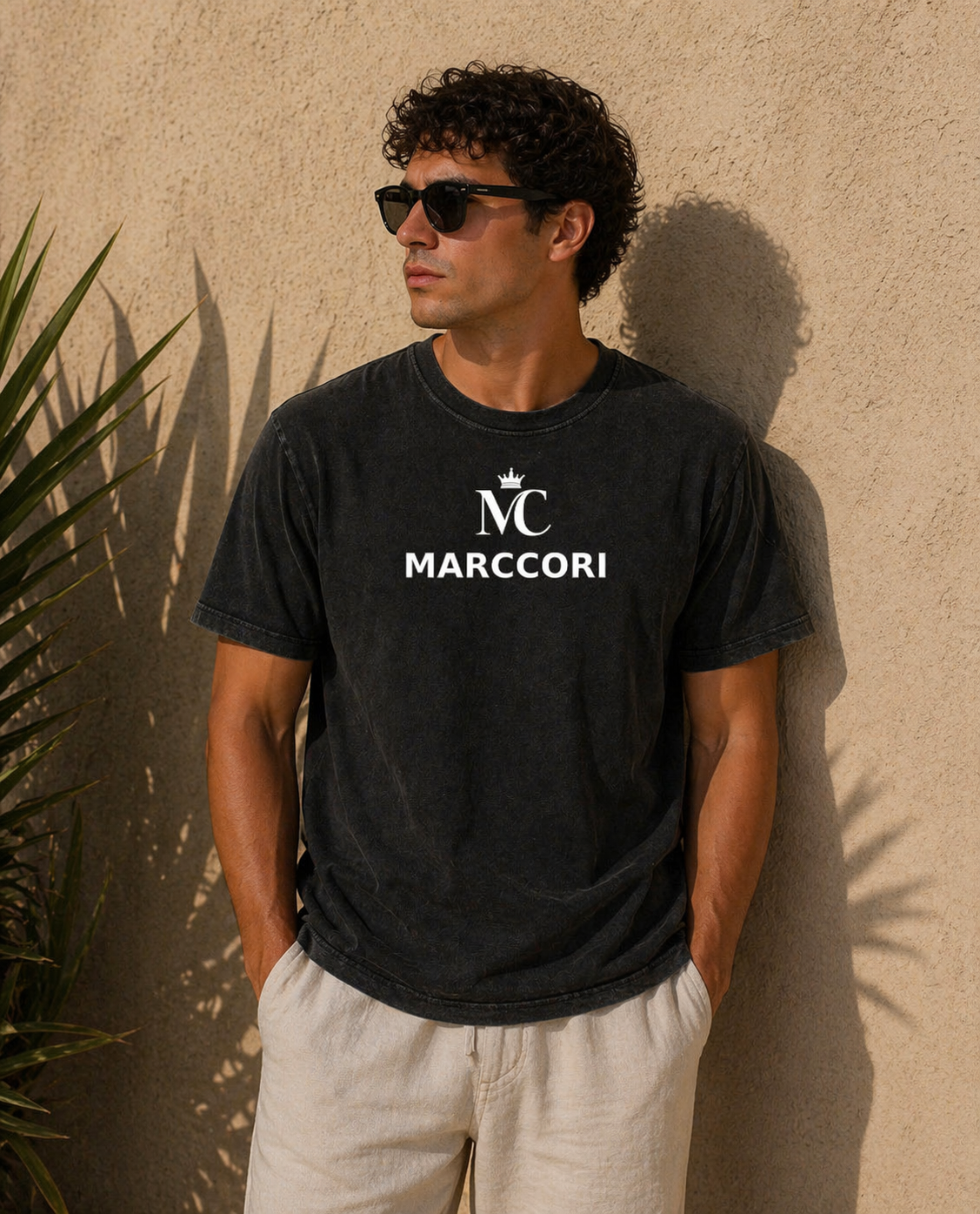 Camiseta de algodón para hombres - Vintage Wash Cotton T-Shirt