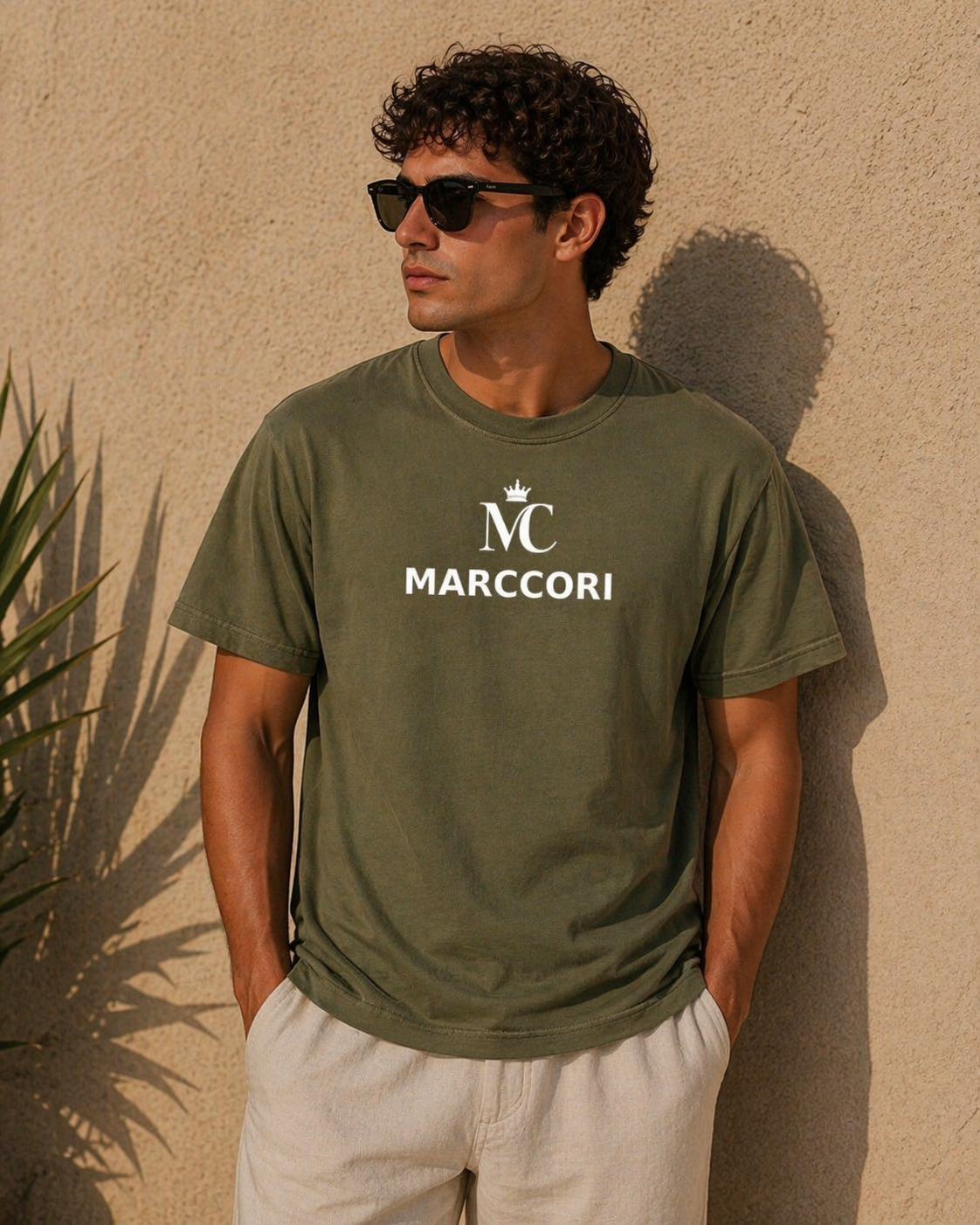 Camiseta de algodón para hombres - Vintage Wash Cotton T-Shirt